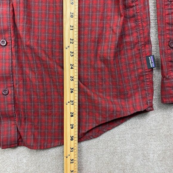 Patagonia Organic Cotton red size Large Men's Flannel Shirt - Picture 5 of 13